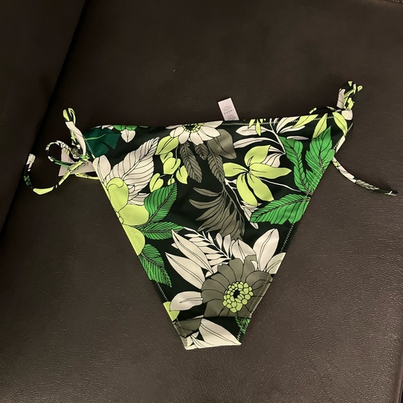 2/$18 NEW Aerie Cheeky Bikini Bottom Size XL Green White Sycamore - Picture 2 of 4